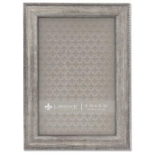 Lawrence Frames Classic Bead Picture Frame 4x6 Silver