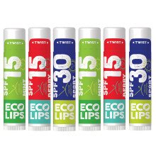 Eco Lips Classic Variety Broad Spectrum Balsamo per labbra con protezione solare, confezione da 6 (Berry Sport Mint) - Confezione di baccelli per
