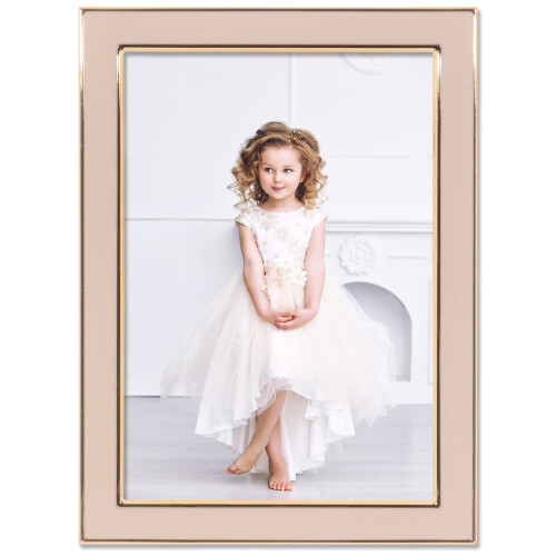 Lawrence Frames Polished Enamel Picture Frame 5x7 Pink 1