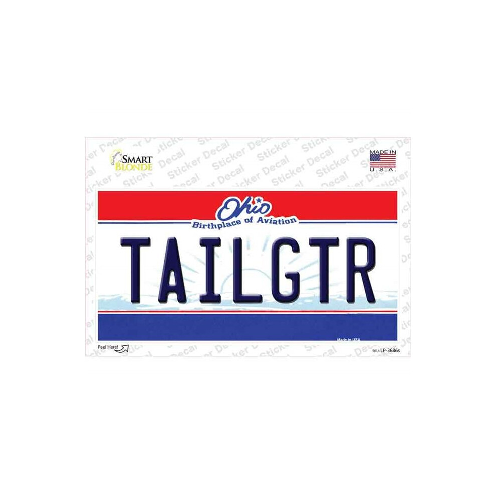 Smart Blonde Lp-3686S-M Tailgtr Ohio State Novelty Sticker Decal - Medium 792636321658