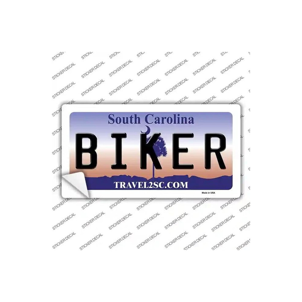Smart Blonde Lp-6294S-Xl Biker South Carolina Novelty Sticker Decal - Extra Large 792636322709
