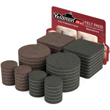 Felt Furniture Pads -56 Pcs(1+2) Furniture Pads Hardwoods Floors SelfAdhesive Cuttable Felt Chair Pads Anti Scratch Floor Protector for Furniture Fee