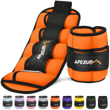 APEXUP - Pesas de tobillo ajustables para mujeres y hombres, correas modulares para piernas, ideales para yoga, caminar, correr, aer   bicos, gimna
