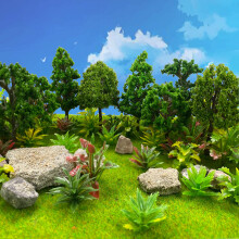 88 Stck Modellbume, gemischte Miniaturpflanzen, Modelleisenbahn, Landschaft, Architektur, Bume, Feengartenbume, Wargame-Bume, Modell fr Diorama