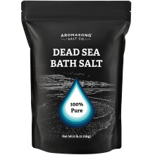 Aromasong Bagno con Sali del Mar Morto da 6 libbre. Confezione sfusa - Sali del Mar Morto 100% naturali per bagni rilassanti e disintossicanti de