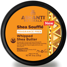 Ashanti Naturals felvert shea vaj | Finomtatlan shea vaj ghnai kkusz- s mandulaolajbl (illatmentes szufla 8 oz)