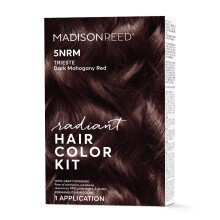 Madison Reed Radiant Hair Colour Kit Permanente haarverf 100% grijsdekking Ammoniakvrij Tri?t Rood 5NRM Donker Mahonierood, 1 verpakking
