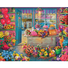 Springbok 1000 Τεμαχίων Παζλ Flower Shop - Κατασκευασμένο στις ΗΠΑ