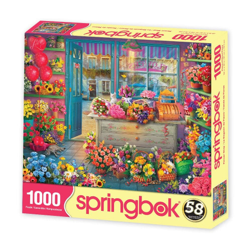 Springbok 1000 Τεμαχίων Παζλ Flower Shop - Κατασκευασμένο στις ΗΠΑ 1