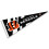 Bandeira da flmula com listras brancas do Cincinnati Bengals 1