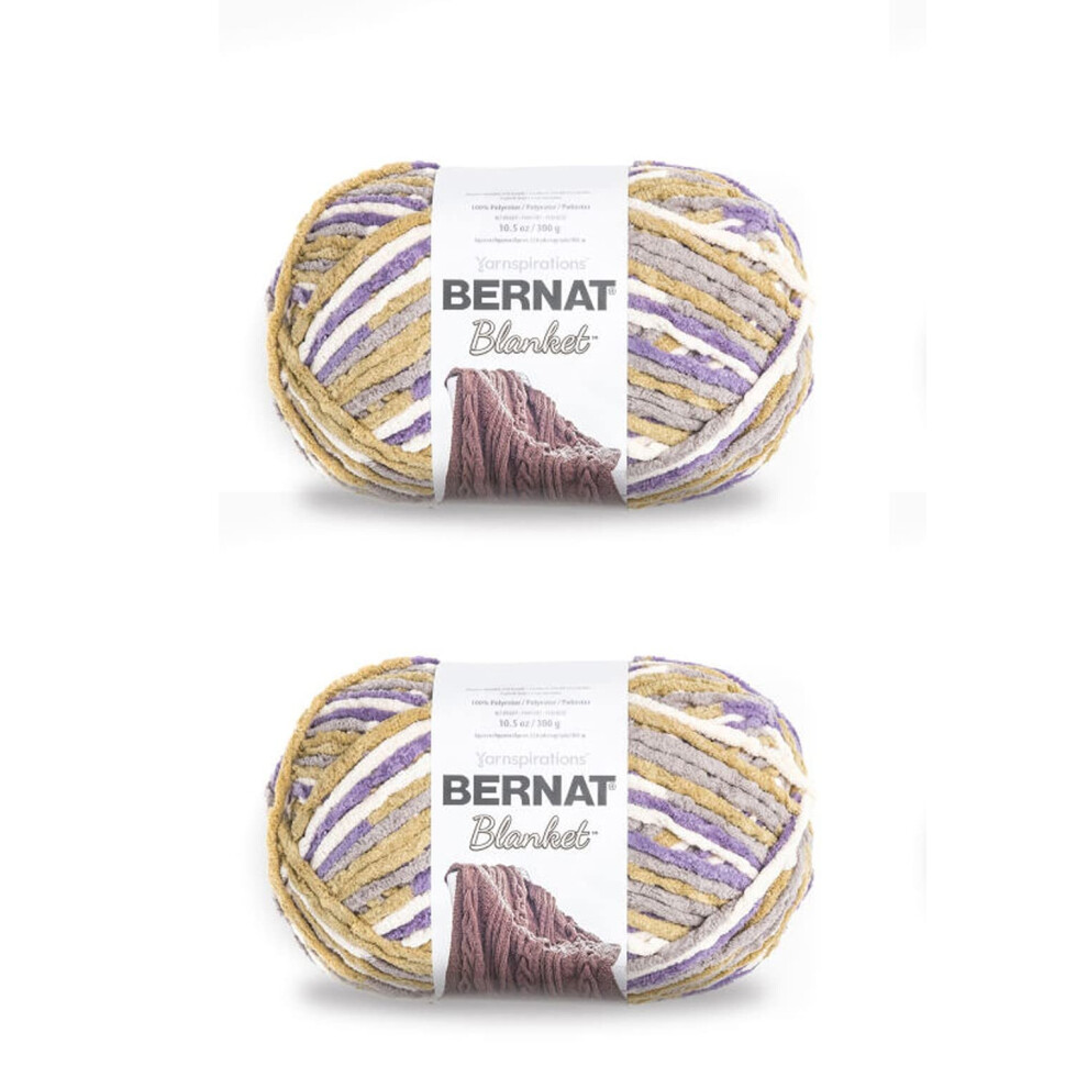 Bernat Blanket Lilac Bush Garenset - 2 Pack van 300g/10.5oz - Polyester - 6 Super Bulky - 220 Yards
