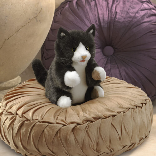 Folkmanis Tuxedo Kitten Handpop Zwart; Wit 1