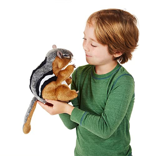 Folkmanis Chipmunk handpop bruin 2