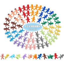 ZYFLSQ 120 Mini-Babys aus Kunststoff, 12 Farben, kleine Babys aus Kunststoff, 2,5 cm, Mardi Gras King Cake Babies, groe Menge, lustige Tiny Babies f