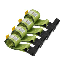Produkty MyTee (4 paczki) 4 ""x 5 'Roll Off Contener Green Winch Pasp z duzym plaskim haczykiem do ciezarwki z obciazeniem 5 400 funtw Limit obc