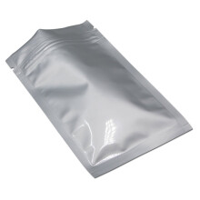 Sacs Mylar Flats Mitob Sac en papier d'aluminium a fermeture eclair 4 mil argent pour le stockage alimentaire zip reelectable de poche d'aluminiu