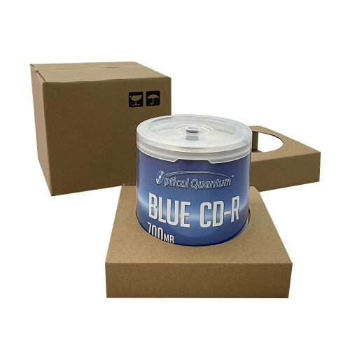 Optical Quantum Blue AZO CD-R 700MB 52X Ασημί Δίσκοι 100pk για Μουσική, Δεδομένα, Βίντεο 1