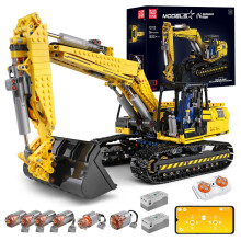 Mould King 13112 RC Bagger Baukasten für Jungen, 1830 Teile mit APP Fernsteuerung
