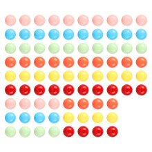 Laviesto 12mm Game Replacement Marbles Balls 84pcs Acrylic Game Balls for Board Game Rainbow Bead Game Color Sorting Toy Marble Games (6 Colors)
