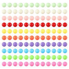 Laviesto 0.47 inch(12mm) Game Replacement Marbles Balls 120pcs Solid Color Acrylic Game Balls for Board Game Color Sorting Toy Marble Games DIY A