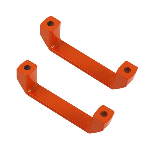 Rrina 2Pcs Alça Retangular de Alumínio para Perfis de Extrusão de Alumínio (Laranja) 2