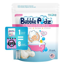 TruKid Bubble Podz Bagnoschiuma per Neonati e Bambini Bomba da Bagno Delicata e Rinfrescante per Pelle Sensibile pH Balance 7 per Sensibilit    deg