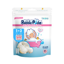 TruKid Bubble Podz habfrdo babknak s gyerekeknek Gyengd frissto frdobomba rzkeny borre pH Balance 7 a szemrzkenysghez Termszetes hidratl