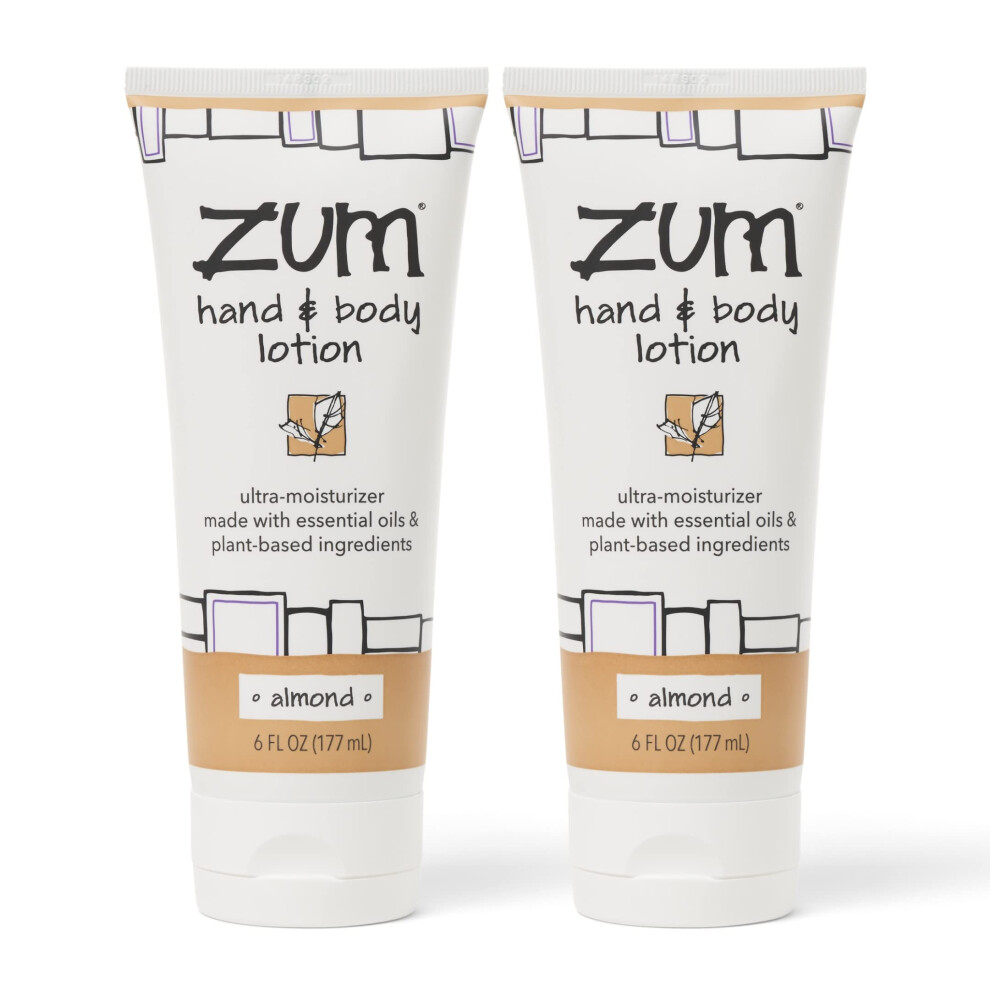 Zum Hand And Body Lotion - Almond - 6 Fl Oz (2 Pack)