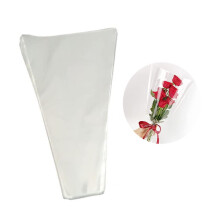 100 Stck Blumenverpackungen, transparente Beutel, Blumenstrauhlle, transparentes Zellophan, geeignet fr Blumengeschfte, Einkaufszentren, Blumenv