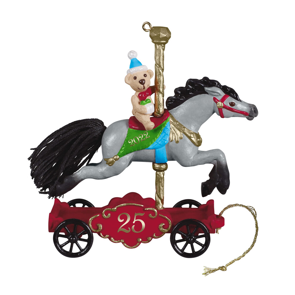 Adorno Navide O De Pl Stico Hallmark Keepsake Con Fecha De 2022: Un Poni Para Navidad-image