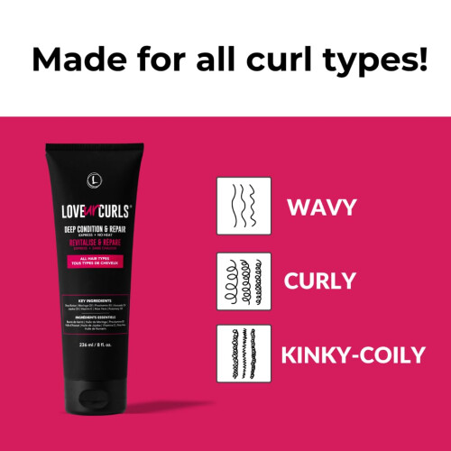 Love Ur Curls LUS Brands Βαθιά Θρέψη & Επισκευή για Κύματα - 8oz Πολύ Πλούσια Φόρμουλα 2