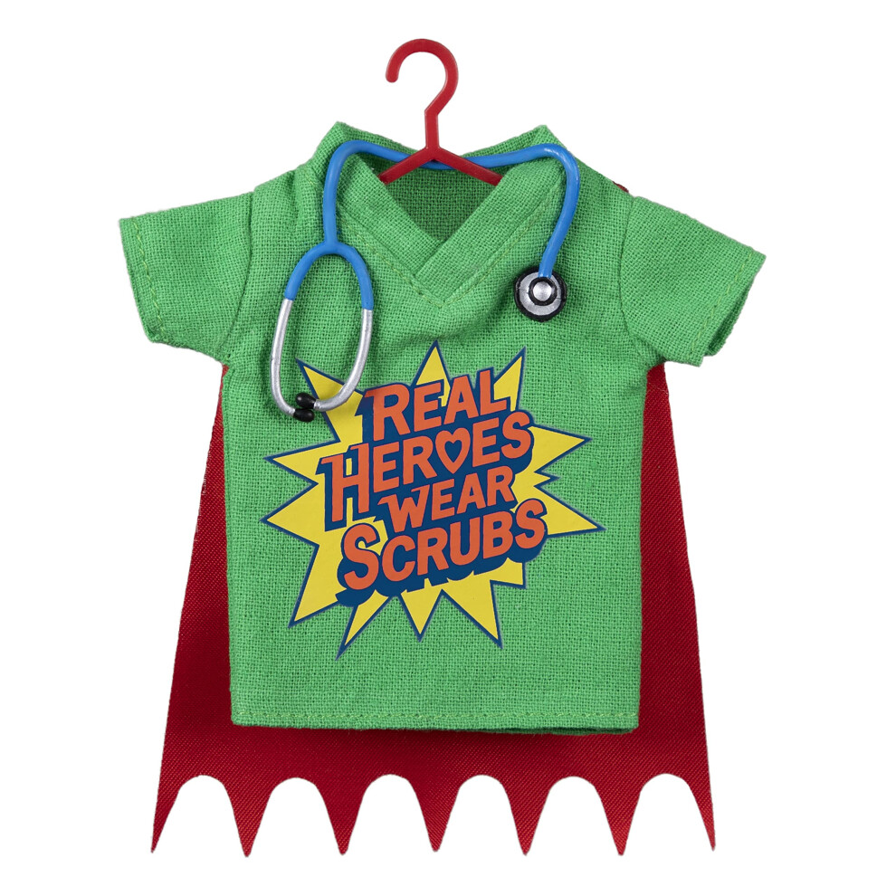D   coration de No   l souvenir Hallmark 2022 en tissu Healthcare Hero Scrubs