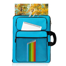 Portfolio de Arte TreochtFUN para Crianças, Bolsa Organizadora 15x18 In, Mochila A3 para Desenho