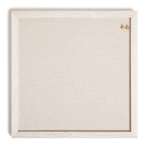 U Brands Ρουστίκ Λινά Σημειωματάριο, 14"x14", Λευκό Ξύλινο Στυλ, Βιομηχανική Επιφάνεια