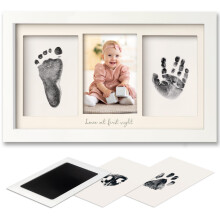 Kit per impronte di mani e piedi di neonati senza inchiostro - Tampone per impronte di mani e piedi di neonati, kit per impronte di zampe di cane