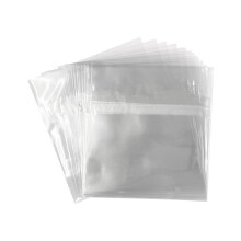 Progo CD Jewel Case Sleeves, 6 1/8 x 5 1/8 Tum Crystal Klara Självförseglade OPP Plastpåsar, 100 stycken