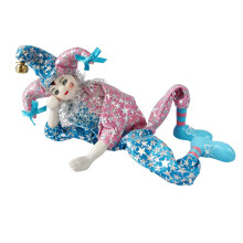 Muñeca Payaso de Porcelana Vintage de 14 Pulgadas, Figura Coleccionable, Juguete Pintado a Mano