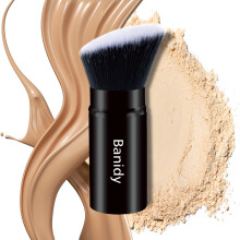 Make-up-Pinsel, Kabuki-Gesichtspinsel, einziehbarer Reise-Rouge-Kabuki-Pinsel, tragbar, makellos fr Grundierung, Puder, Rouge, Bronzer, Polieren, fl