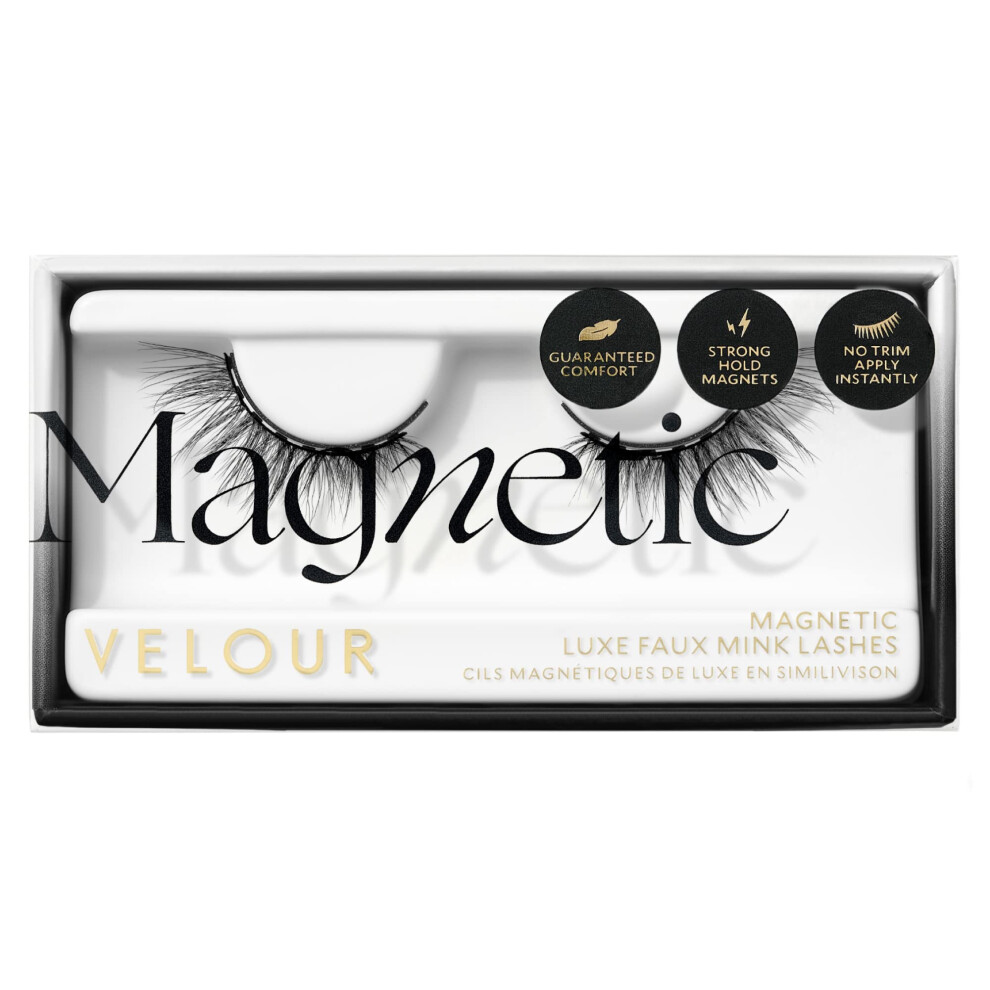 Velour Lashes Vevelour Magnetic Eyelashes - Luxurious False Lashes - Reusable Magnetic Lashes - Wear Up To 30X - Vegan All Eye Shapes Natural Magnetic Lashes