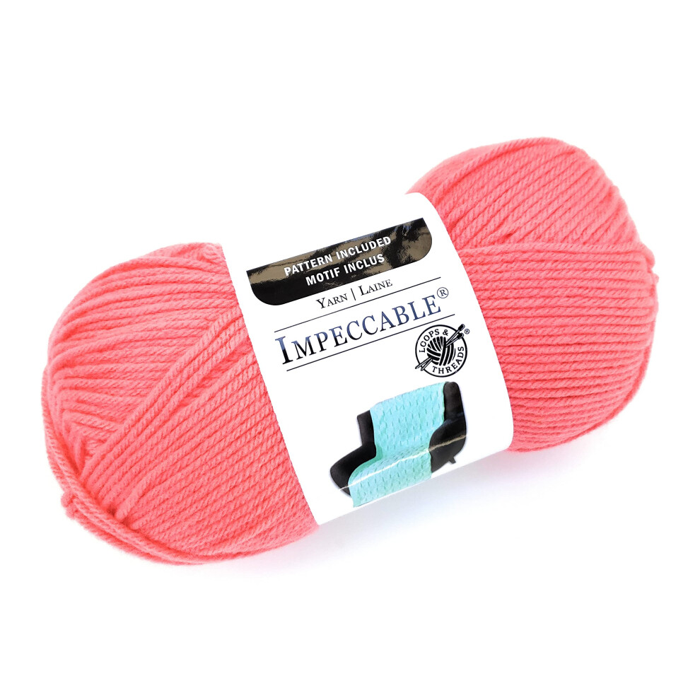 Loops & Threads Impeccable Yarn 4.5 oz. One Ball - Coral