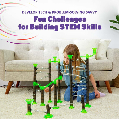 Σετ αρχαρίων Marble Genius Marble Rails, 200 τεμάχια, Marble Run για παιδιά 8+ 2