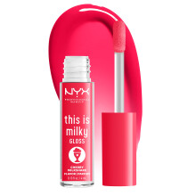 NYX PROFESSIONAL MAKEUP This Is Milky Gloss, Lip Gloss met 12 Uur Hydratatie, Vegan - Cherry Milkshake