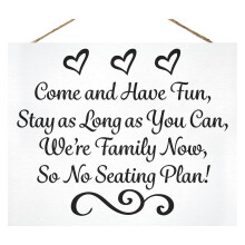 JennyGems Wedding Signs Place Cards Wedding Decor find your seat wedding sign Seating Chart For Wedding Reception 14.5x11.5 Inches Come And Hav