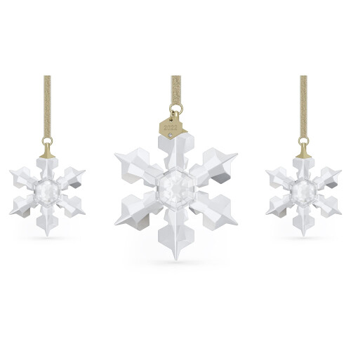 Swarovski Swarovski Ετήσια Έκδοση Σετ Χιονονιφάδων, Λευκοί Κρύσταλλοι Swarovski