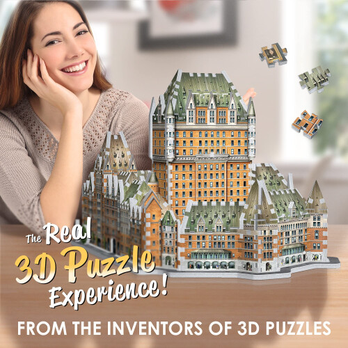 Wrebbit3D Παζλ Le Château Frontenac για Εφήβους και Ενήλικες | 865 Κομμάτια Παζλ 1