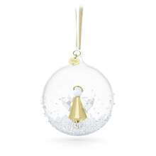 Adorno Swarovski Edici   n Anual 2022 Cristales Swarovski en tonos blancos y dorados Parte de la colecci   n Swarovski Edici   n Anual