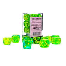 Gemini Trningsblock | Set med 12 trningar i storlek D6 | Designad fr brdspel Rollspel och miniatyrspel | Premiumkvalitet 16 mm | Genomskinlig