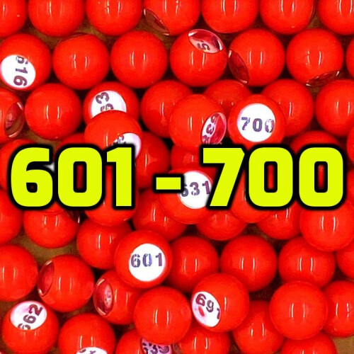 Tapp Collections Raffle Balls nummers?t (601-700) 2