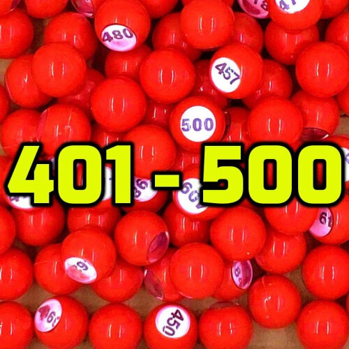 Tapp Collections Raffle Bollar Nummer Set (401-500) 2