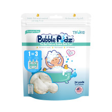 TruKid Bubble Podz Bubble Bath for Baby & Kids  Gentle Refreshing Bath Bomb for Sensitive Skin  pH Balance 7 for Eye Sensitivity  Natural Moisturizers